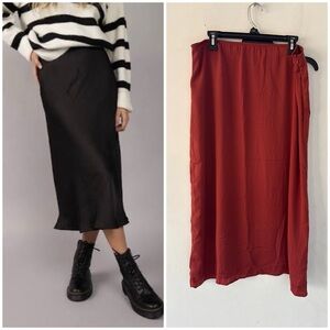 AE Satin Slip Skirt